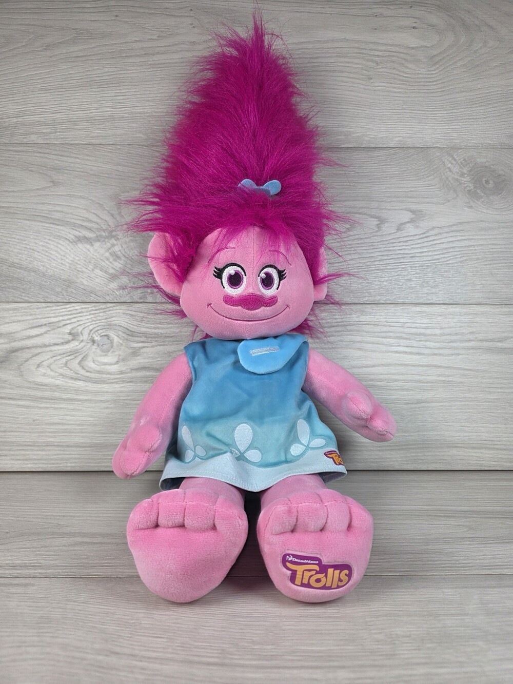 DreamWorks Trolls Plush Doll 18" Pink and Magenta SU14